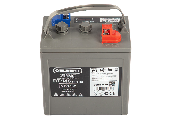 Тяговый WET аккумулятор Gelbert DT146 (T-145) 6V215A/H C5