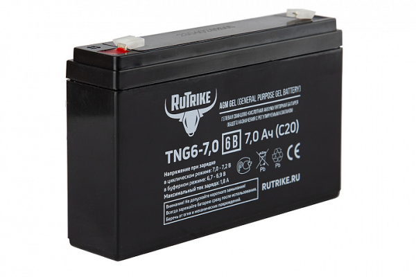 Аккумуляторная батарея RuTrike TNG6-7,0 (6V7,0A/H C20)