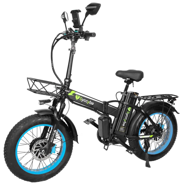 Электровелосипед SYCCYBA H1 (F10) DUAL 23AH синий