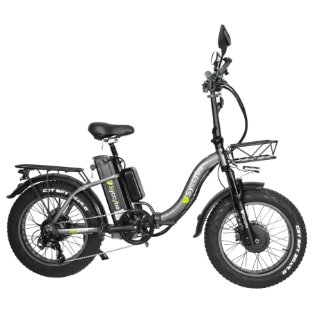 Электровелосипед Syccyba H2 DUAL серый