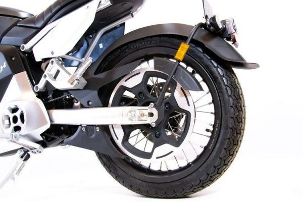 Электромотоцикл Super Soco TC Max (Спицованные диски) Серебристый